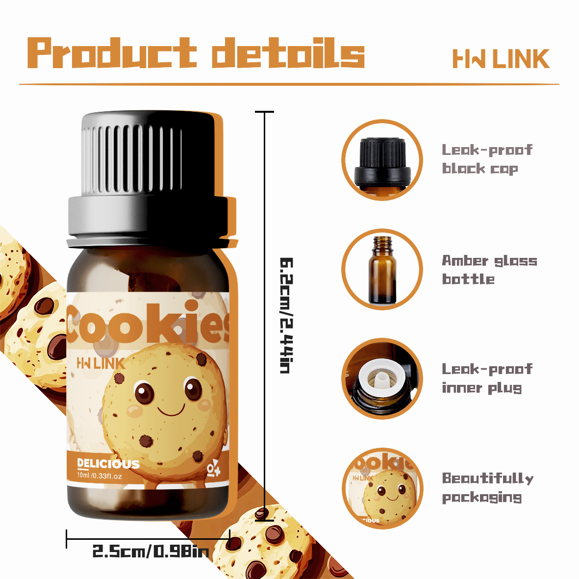 10ml Cookies Essential Oils Pe - Perfume Fragrance Oil recensione e prezzo