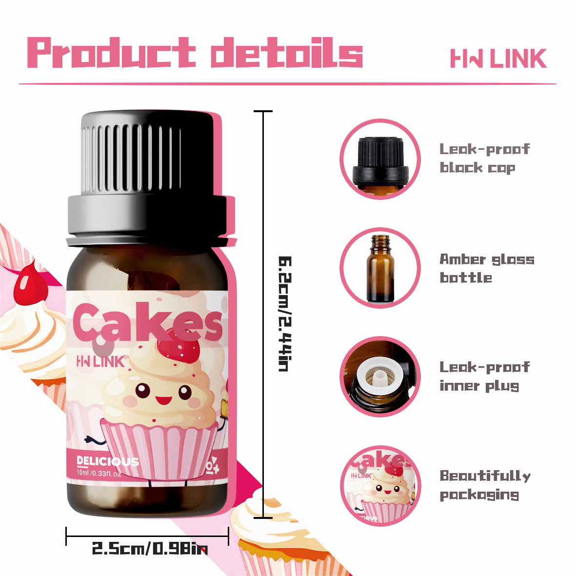 10ml Cakes Essential Oils Perf - Perfume Fragrance Oil recensione e prezzo