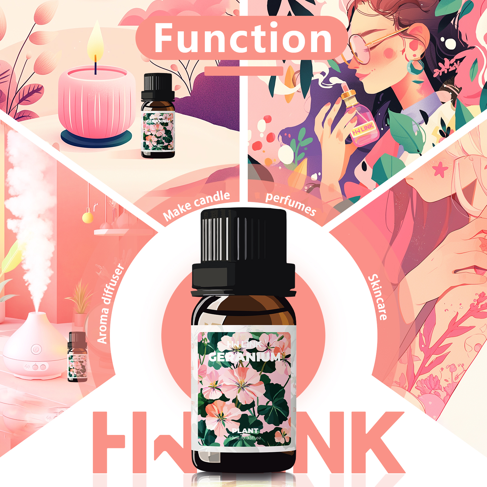 Geranium Essential Oil 10ml 10 - Perfume Fragrance Oil recensione e prezzo