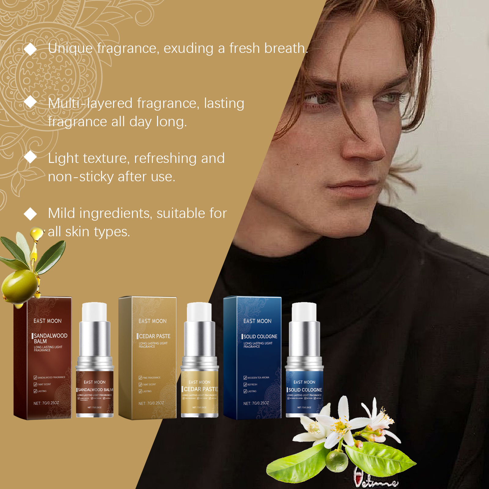 Men’s Solid Cologne Sandalwood - Cologne Solid Balm recensione e prezzo