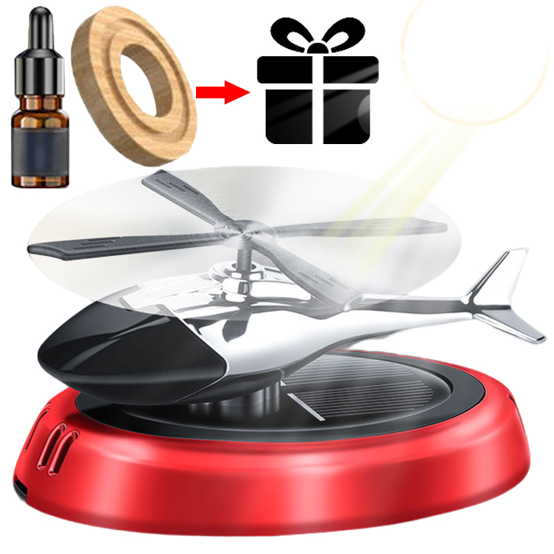 Helicopter Solar Rotating Car  - Perfume Gardenia Fragrance recensione e prezzo