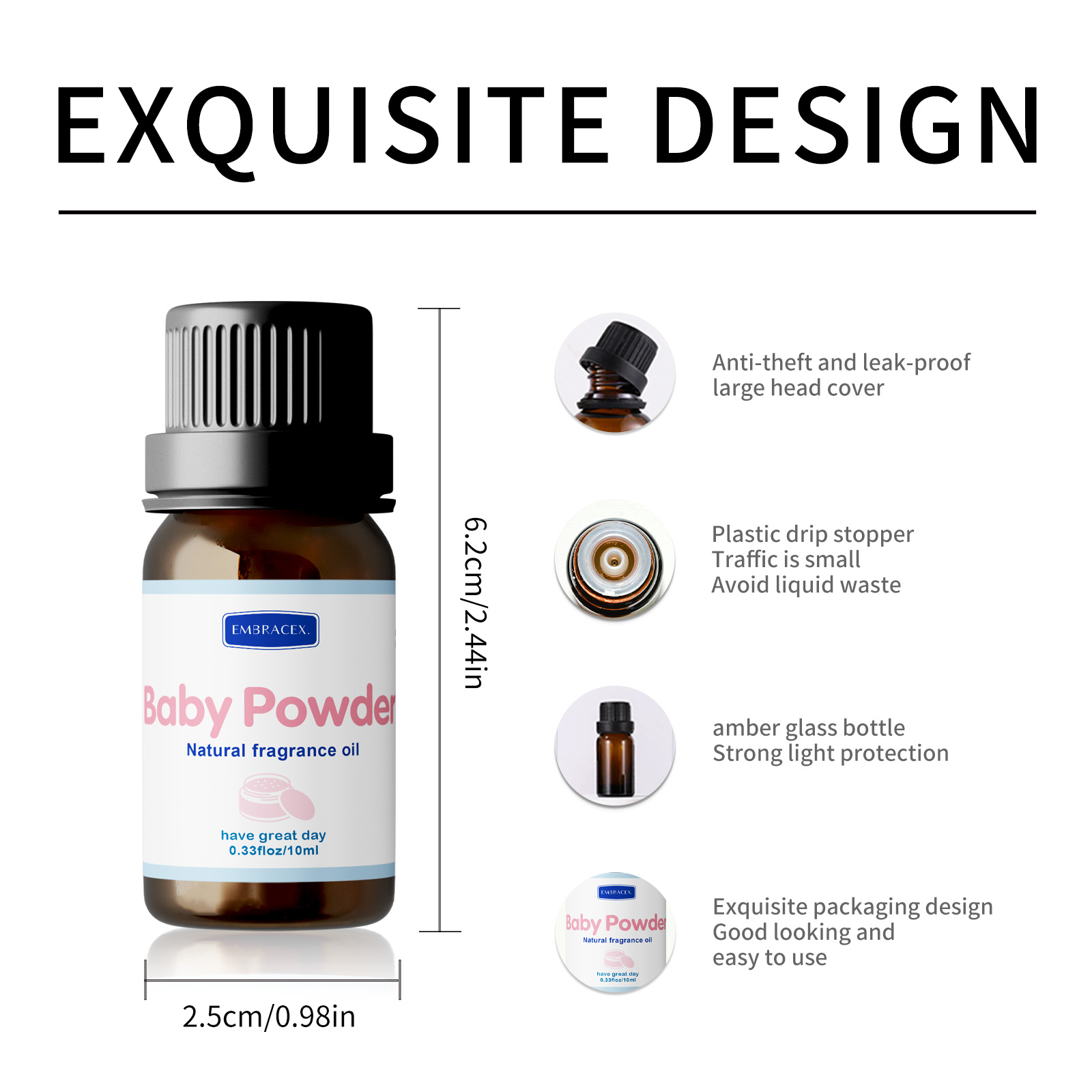 10ml Baby Powder Essential Oil - Perfume Fragrance Oil recensione e prezzo